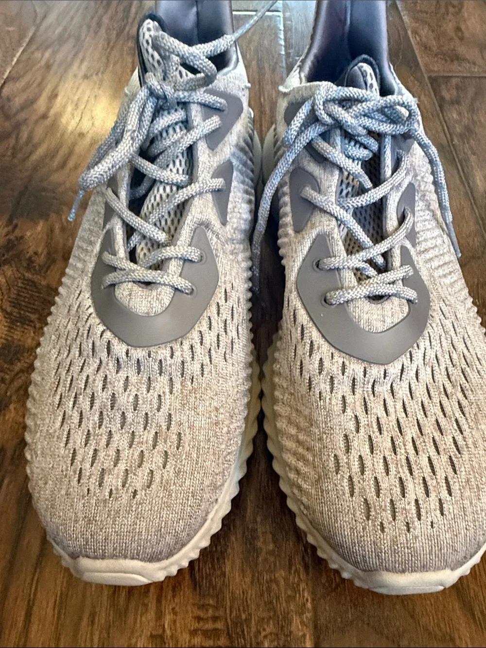 Adidas Alphabounce Engineered Mesh Men's Running Shoes - Beige, size 9.5